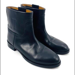 Rag & Bone Holly Black Leather Ankle Boots 7.5